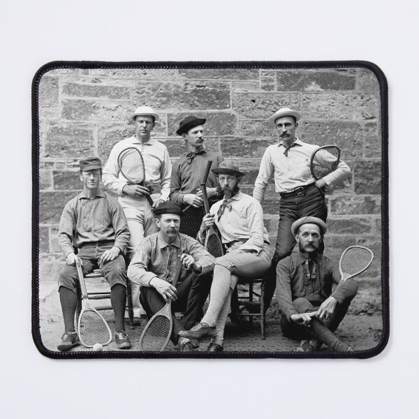 Item preview, Lawn Tennis Players Posing With Their Racquets - Circa 1900 designed and sold by warishellstore.
