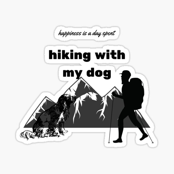 Item preview, happiness is a day spent hiking with my dog designed and sold by Khaila-shop.