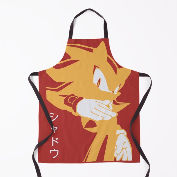 Item preview, Super Golden yellow Shadow Hedgehog anime manga kanji style Background red designed and sold by discreetgeeks.
