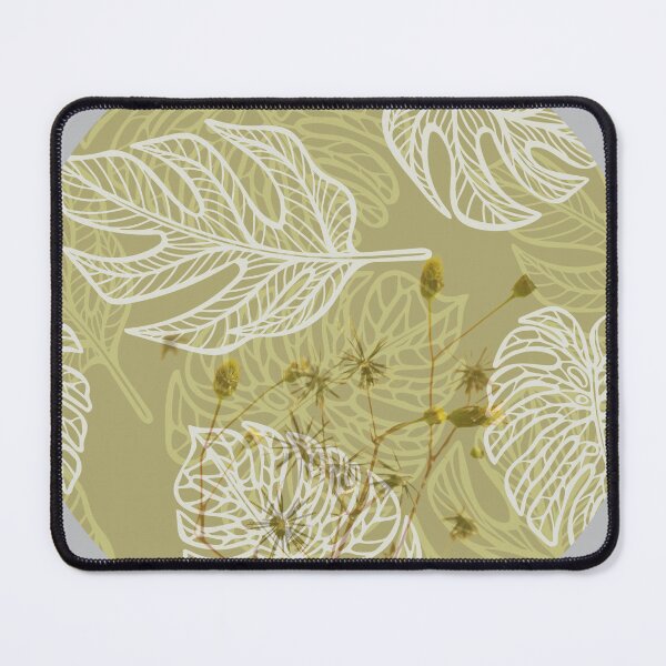 Item preview, Khaki Color Green Floral Pattern Abstract Aesthetic - Unique Khaki, Green Floral Abstract design  designed and sold by haRexia.