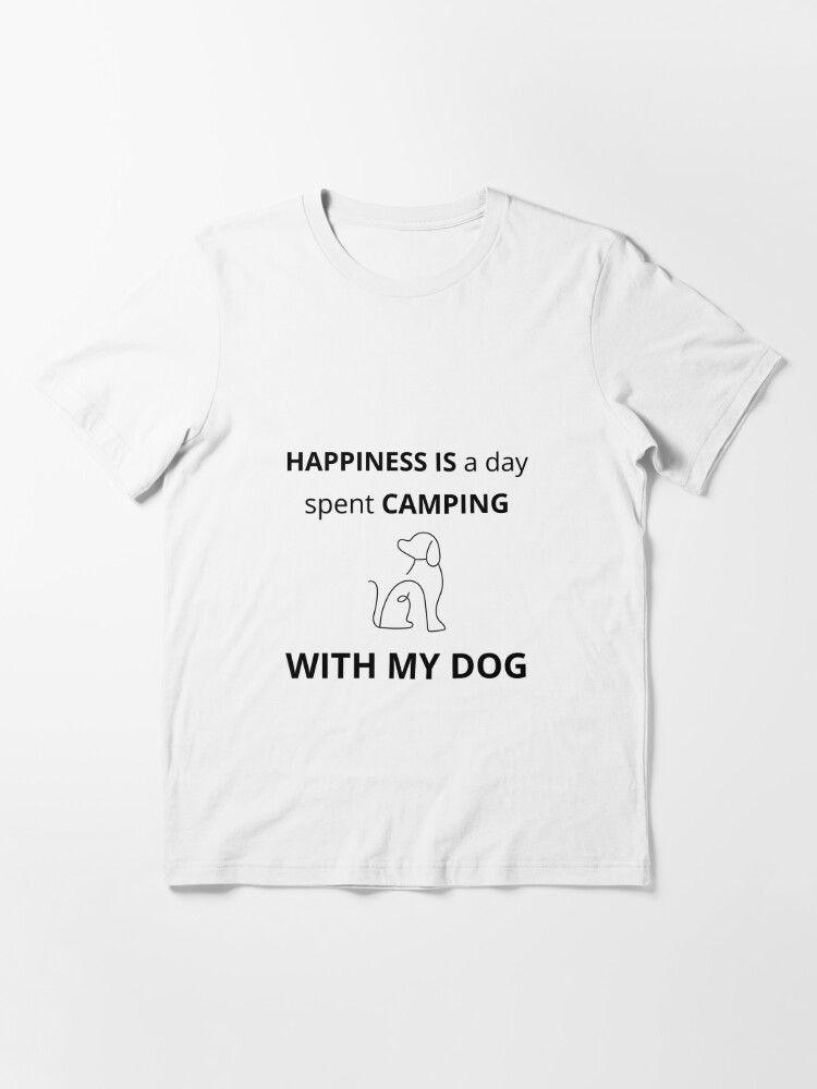 Camping with my dog | I love dogs " T-shirt for by DuncanUda | Redbubble | hiking with dogs t-shirts - camping with dogs t-shirts - dog lover t-shirts