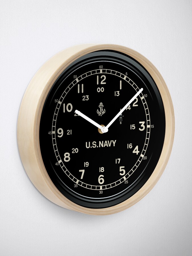 Alternate view of Retro U.S. NAVY Clock imitation Clock