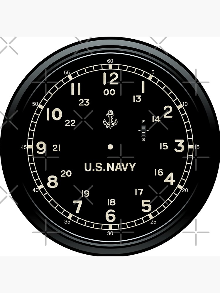 Retro U.S. NAVY Clock imitation by Mechanick