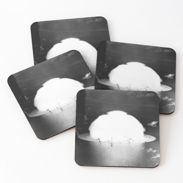 Item preview, Mushroom Cloud Near Ships - Operation Crossroads - Bikini Atoll 1946 designed and sold by warishellstore.