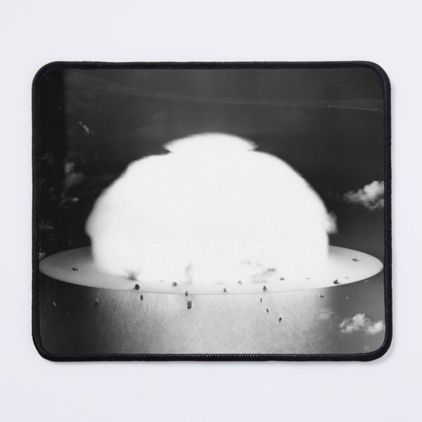 Item preview, Mushroom Cloud Near Ships - Operation Crossroads - Bikini Atoll 1946 designed and sold by warishellstore.