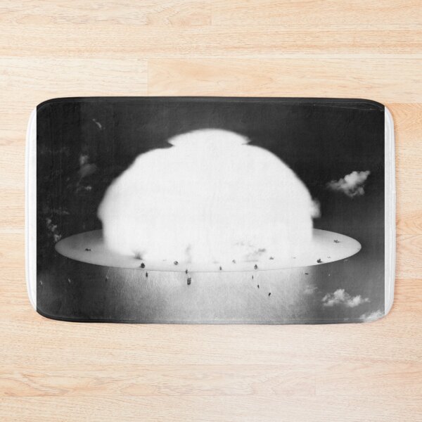 Item preview, Mushroom Cloud Near Ships - Operation Crossroads - Bikini Atoll 1946 designed and sold by warishellstore.
