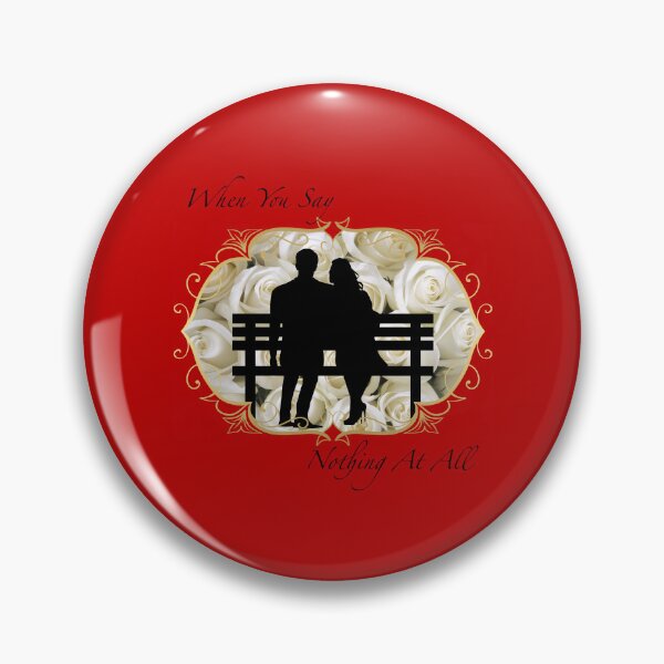 Item preview, When You Say Nothing At All (White Roses on Red) designed and sold by PawsitiveMum.