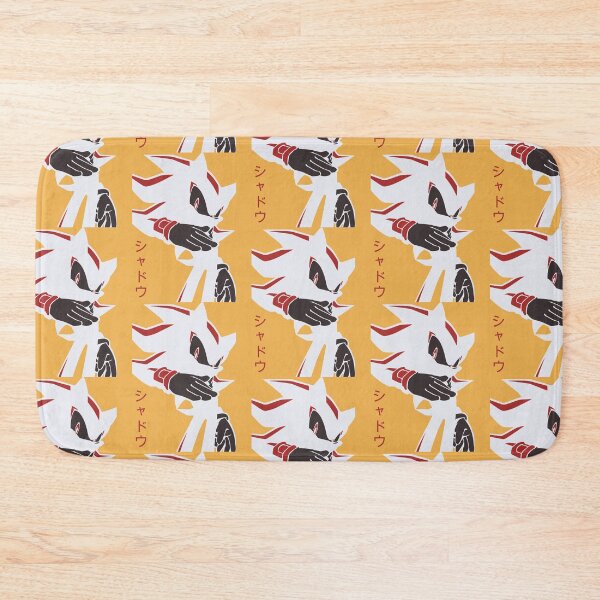 Item preview, Evil meme Shadow Hedgehog anime manga kanji style Background yellow designed and sold by discreetgeeks.