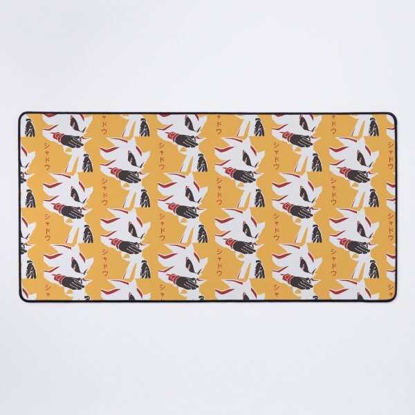 Item preview, Evil meme Shadow Hedgehog anime manga kanji style Background yellow designed and sold by discreetgeeks.