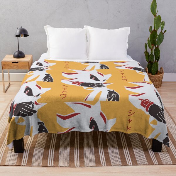 Item preview, Evil meme Shadow Hedgehog anime manga kanji style Background yellow designed and sold by discreetgeeks.