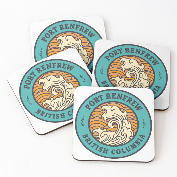 Item preview, Port Renfrew Waves Retro Badge designed and sold by modeoftravel.