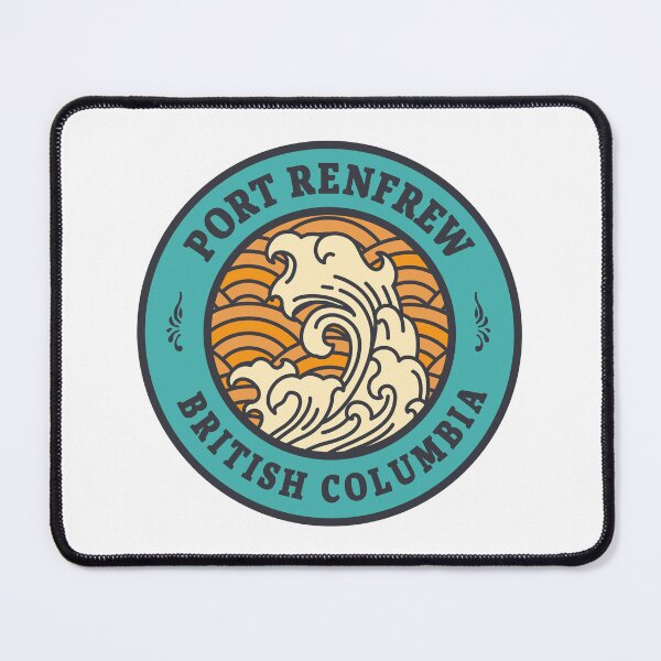 Item preview, Port Renfrew Waves Retro Badge designed and sold by modeoftravel.