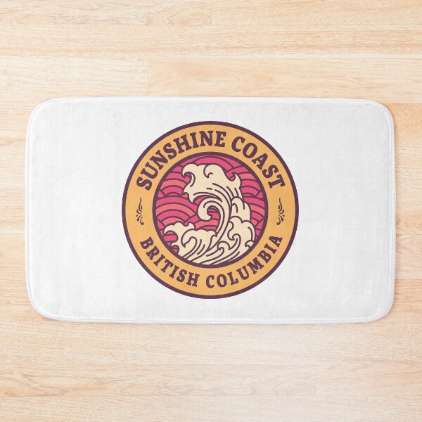 Item preview, Sunshine Coast BC Waves Retro Badge designed and sold by modeoftravel.
