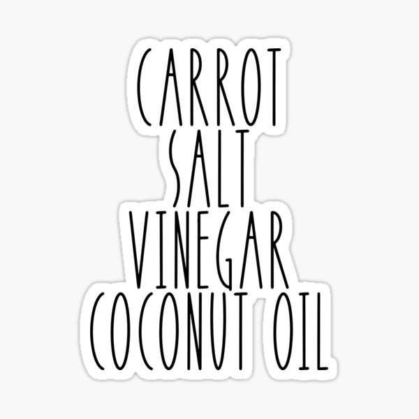"Carrot Salad, salt, vinegar, coconut Oil, ray peat, prometabolic