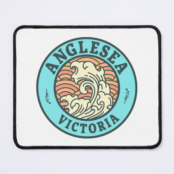 Item preview, Anglesea Waves Retro Badge designed and sold by modeoftravel.