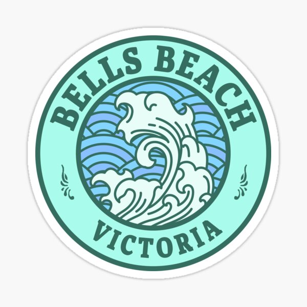 Item preview, Bells Beach Waves Retro Badge designed and sold by modeoftravel.