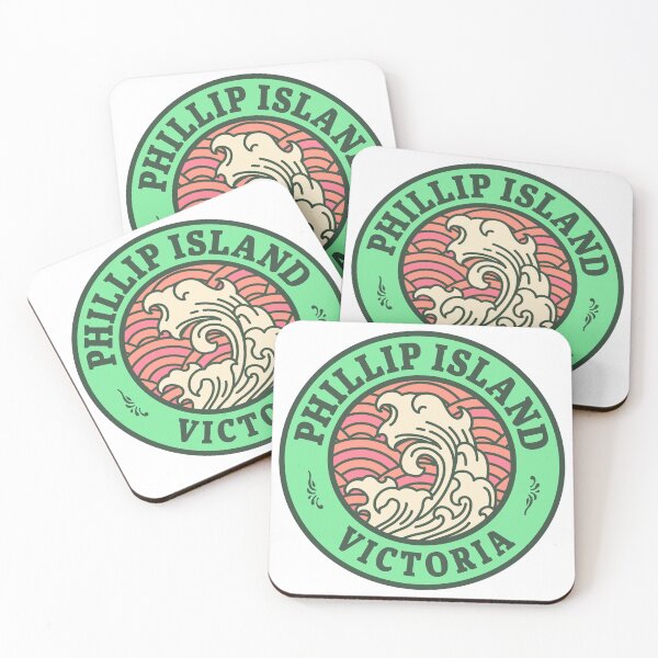 Item preview, Phillip Island Waves Retro Badge designed and sold by modeoftravel.