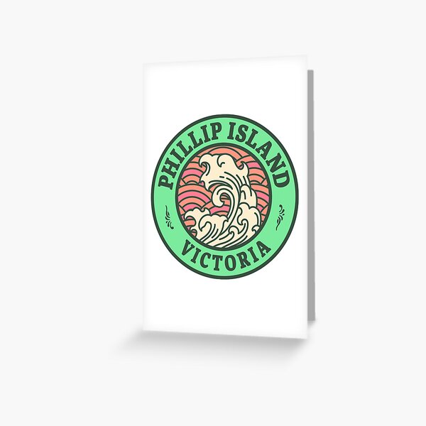 Item preview, Phillip Island Waves Retro Badge designed and sold by modeoftravel.