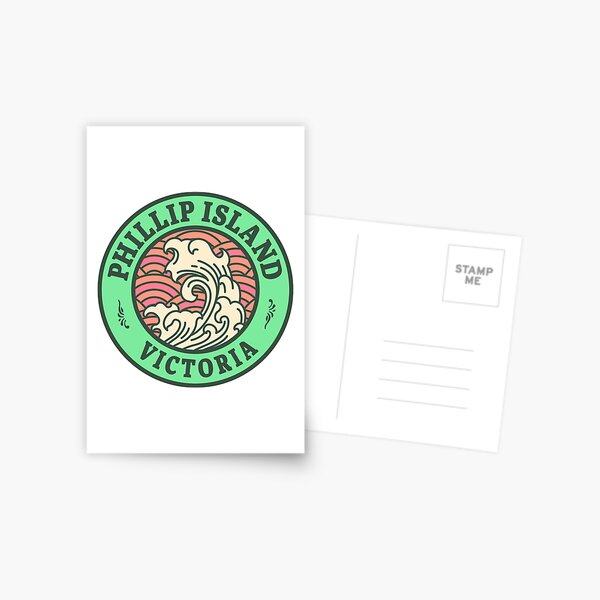 Item preview, Phillip Island Waves Retro Badge designed and sold by modeoftravel.