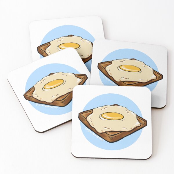 Item preview, Egg on Toast (blue) designed and sold by fox-guardian.