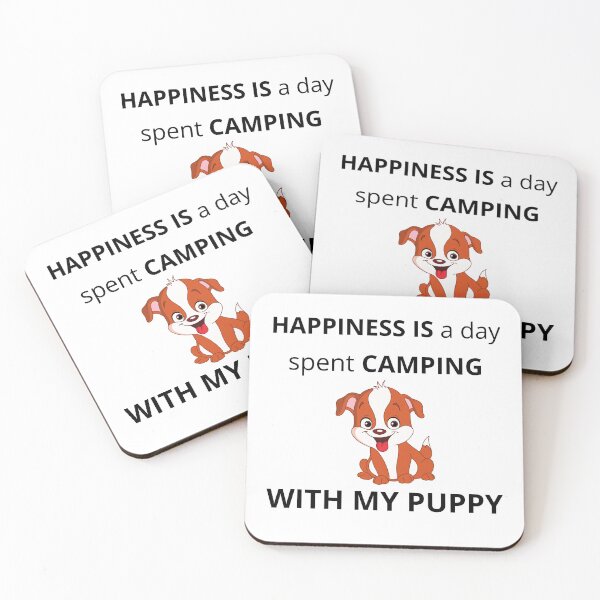 Item preview, Happiness is caping with my puppy designed and sold by Duncan Udawatta  | The Mugzz Shop.