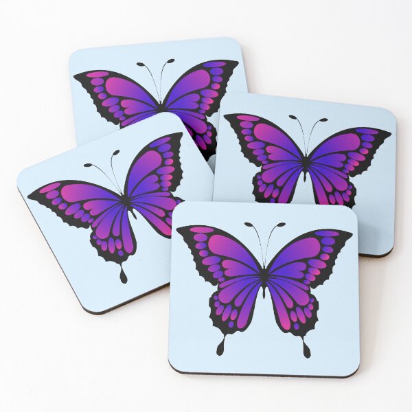 Item preview, Pink, Purple and Blue Butterfly | Subtle Bi Pride Print designed and sold by forkmuddies.