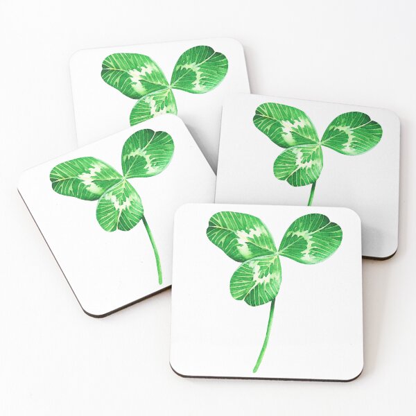 Item preview, Clover Shamrock. Watercolor drawing.  designed and sold by Trilisti.