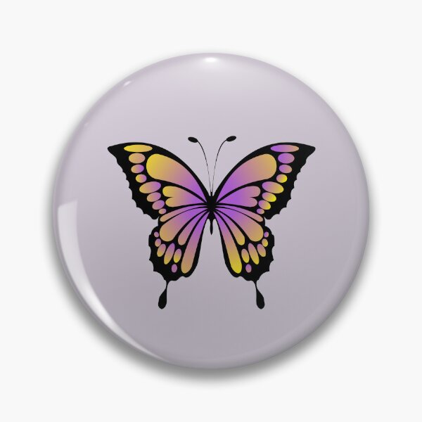 Item preview, Purple and Yellow Butterfly | Subtle Nonbinary Pride Print designed and sold by forkmuddies.