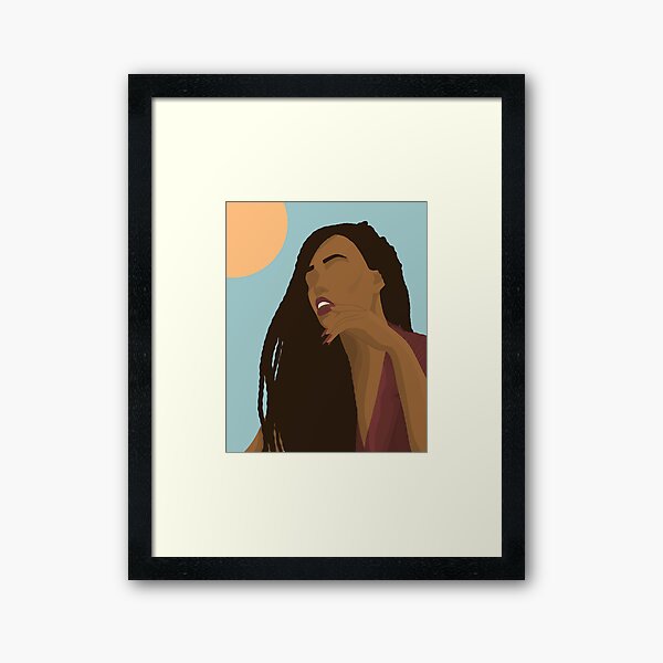 Nia - Black boss woman art print Framed Art Print
