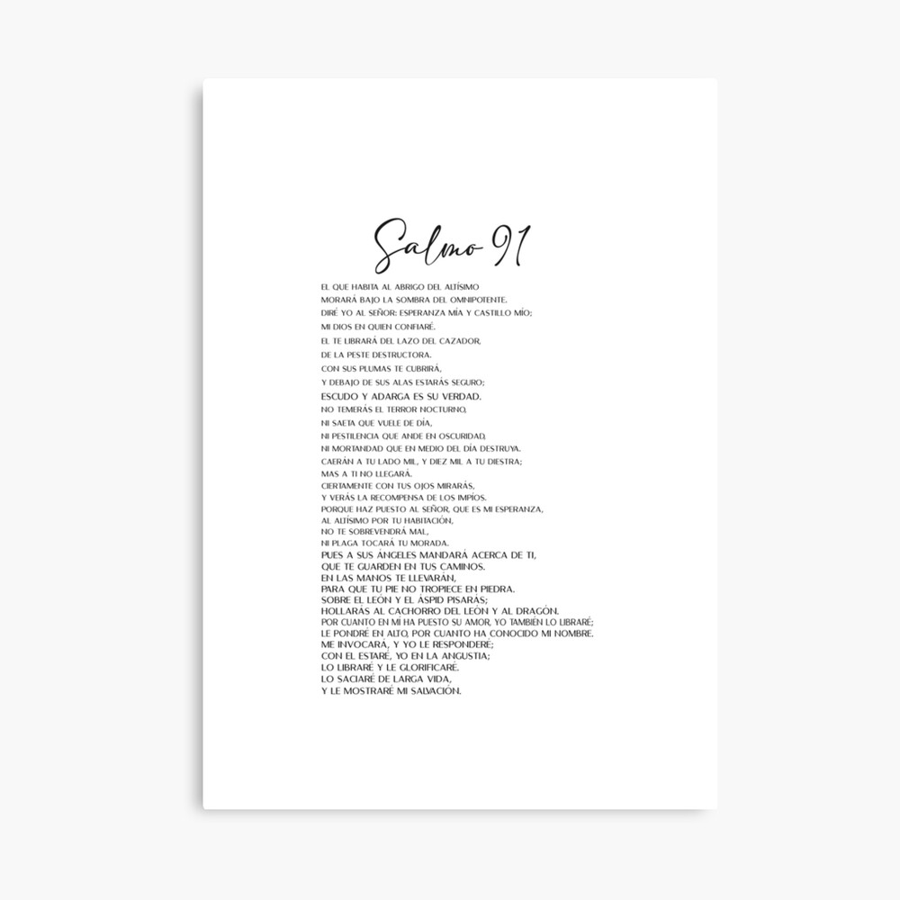 Salmo 91, Spanish Bible Verse | Greeting Card