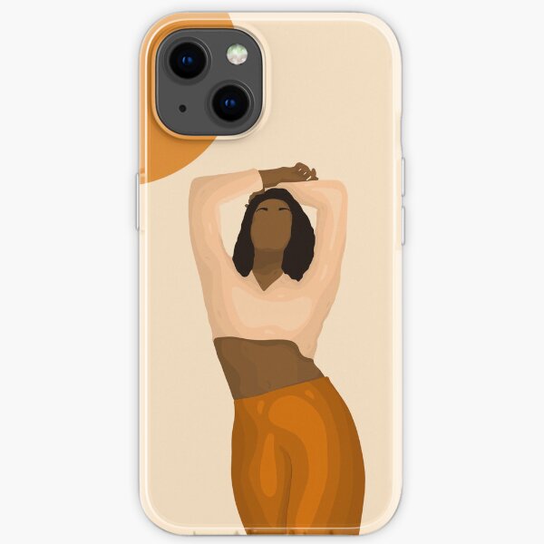 Nova - Black woman reaching for the sun art print iPhone Soft Case