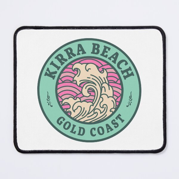 Item preview, Kirra Beach Waves Retro Badge designed and sold by modeoftravel.