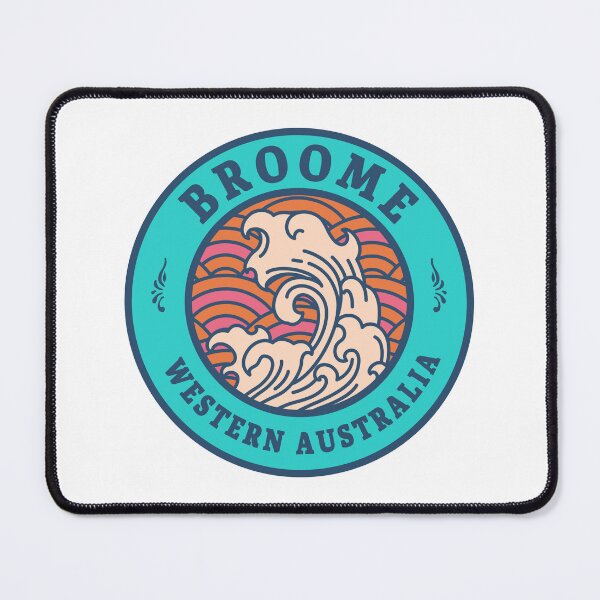 Item preview, Broome Waves Retro Badge designed and sold by modeoftravel.