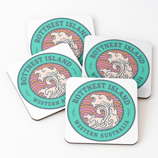 Item preview, Rottnest Island Waves Retro Badge designed and sold by modeoftravel.