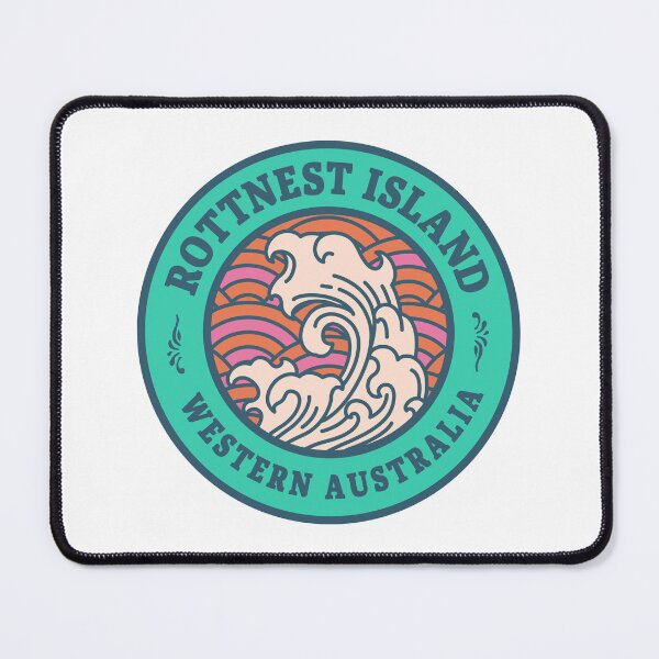 Item preview, Rottnest Island Waves Retro Badge designed and sold by modeoftravel.