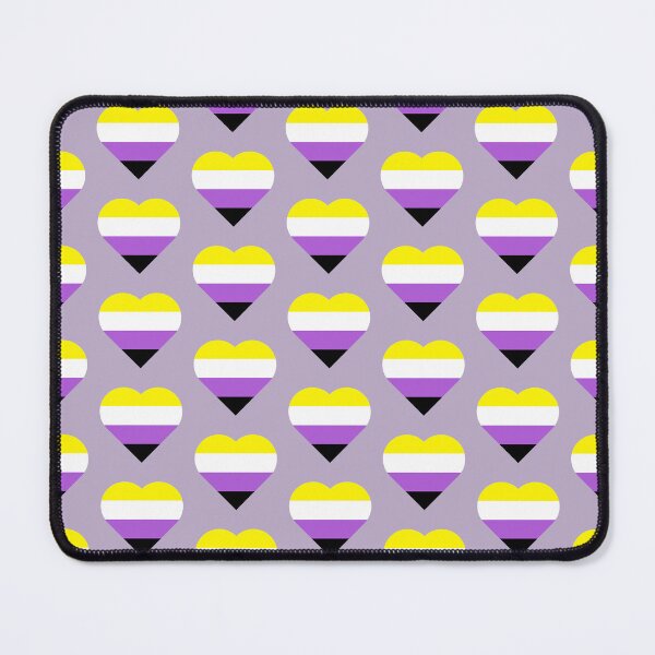 Item preview, Nonbinary Flag Heart designed and sold by forkmuddies.