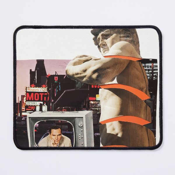 Item preview, Statue of David Retro Collage Wall Art designed and sold by clairemartwork.