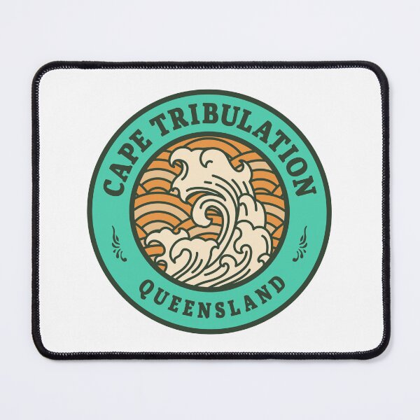 Item preview, Cape Tribulation Waves Retro Badge designed and sold by modeoftravel.