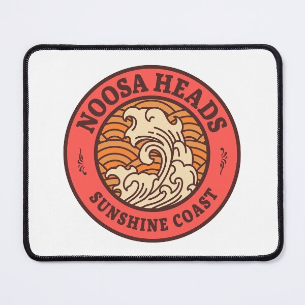 Item preview, Noosa Heads Waves Retro Badge designed and sold by modeoftravel.