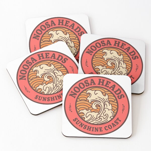 Item preview, Noosa Heads Waves Retro Badge designed and sold by modeoftravel.