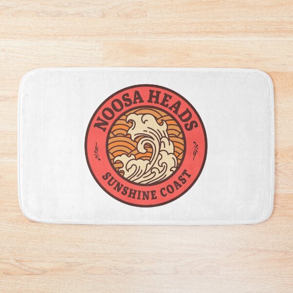 Item preview, Noosa Heads Waves Retro Badge designed and sold by modeoftravel.