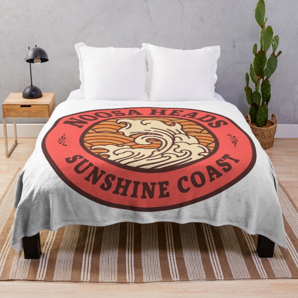 Item preview, Noosa Heads Waves Retro Badge designed and sold by modeoftravel.