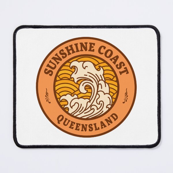Item preview, Sunshine Coast Waves Retro Badge designed and sold by modeoftravel.