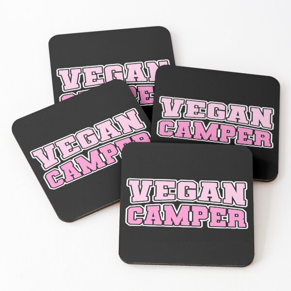 Item preview, Vegan Camper Preppy Camping Plant Based Pink designed and sold by cashewdays.