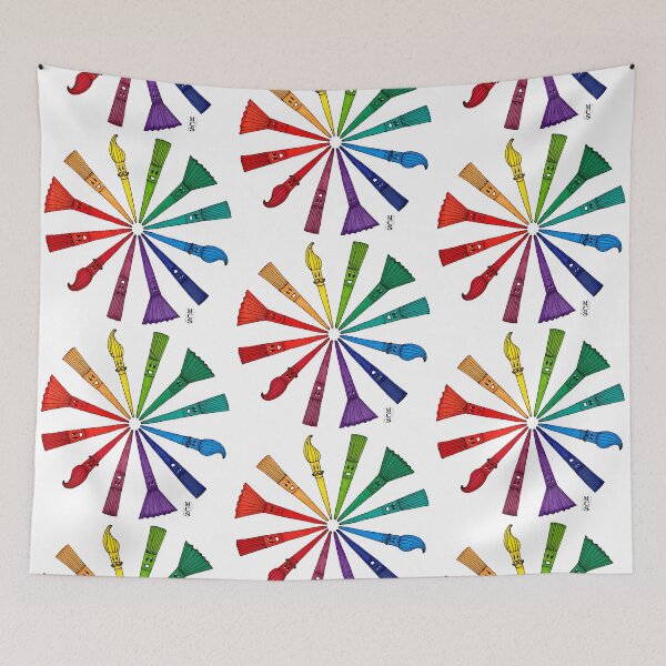 Item preview, Paintbrush Color Wheel designed and sold by Victoria Morgan.