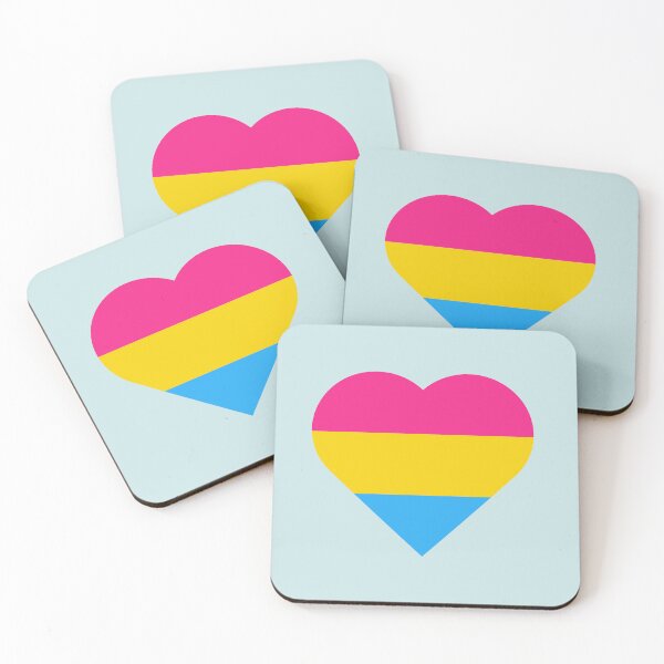 Item preview, Pansexual Flag Heart designed and sold by forkmuddies.