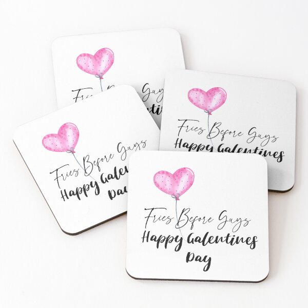 Item preview, Pink Watercolor Heart Galentines Day Quote designed and sold by GirlsandGlitter.