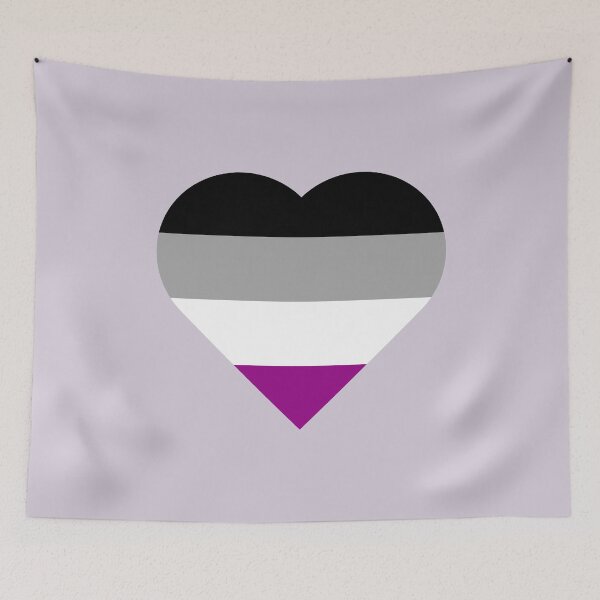 Item preview, Asexual Flag Heart designed and sold by forkmuddies.