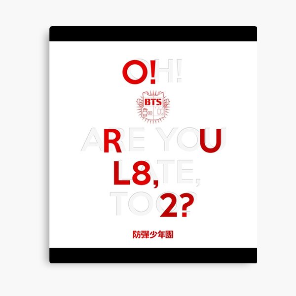 BTS Love Yourself Album Cover Canvas Print for Sale by Bellatrixx