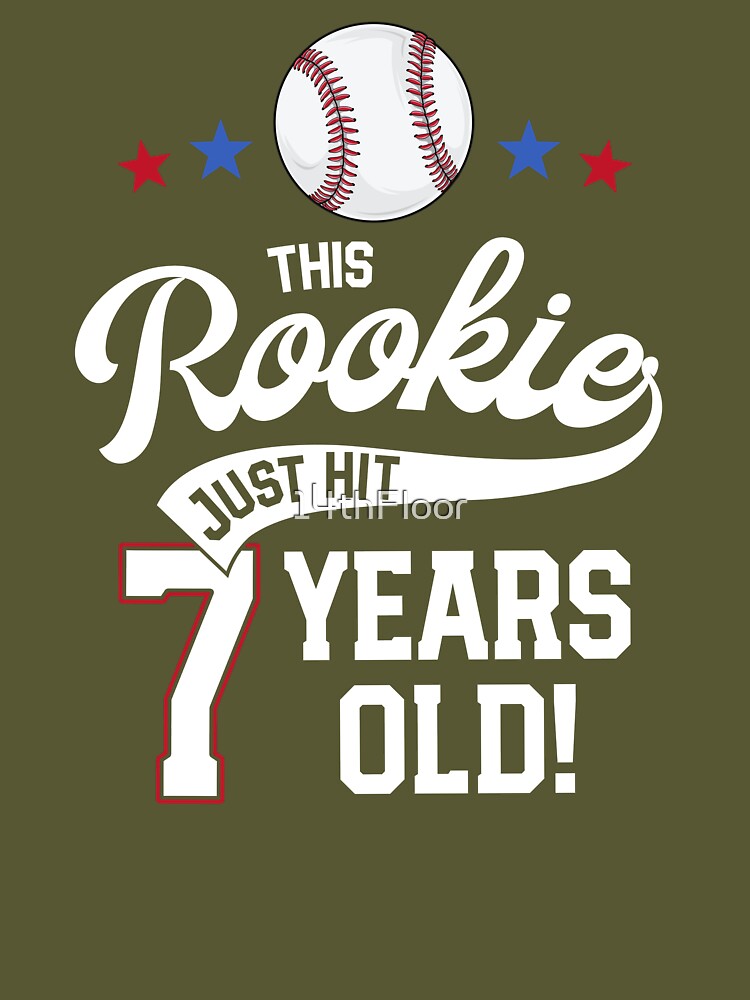 Rookie Of The Year Boys Baseball Birthday Shirt Custom Theme Party